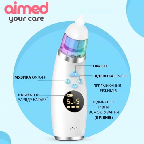 Фото - Аспиратор назальный детский AIMED Baby Nose Master Classic (AI-BNose1Classic_wh)