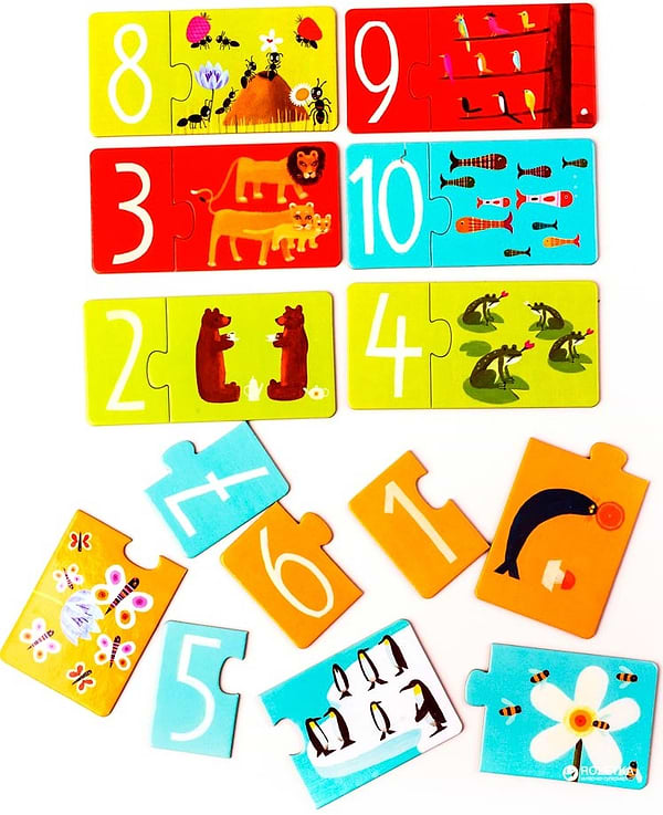 Фото - Пазлы (3-4 года) Djeco игра Посчитай (DJ08151)