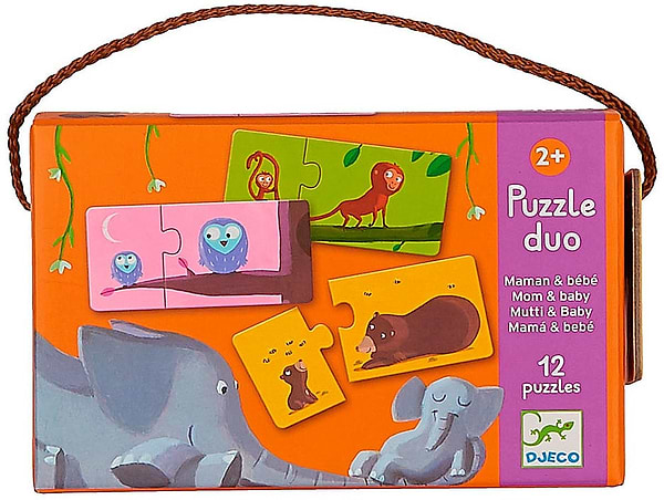 Фото - Пазли (3-4 роки) Djeco гра Мама і Малюк (DJ08157)