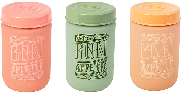Фото - Ємність для сипучих Herevin Soft Colours MIX Bon Appetit 0.66 л в асортименті (172441-150)