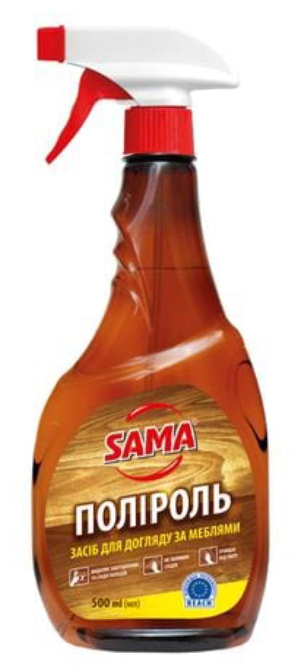 Фото - Чистящее средство универсальное SAMA Полироль д/уход за мебелью с распылителем 500 мл