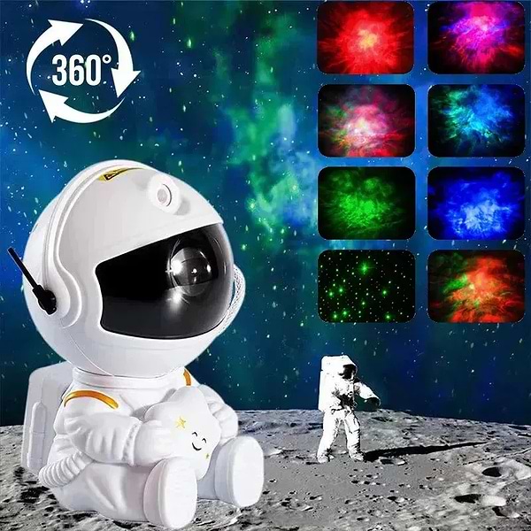 Фото - Уценка - Ночник детский INSPIRE проектор звездного неба Космонавт (RD030-Star)