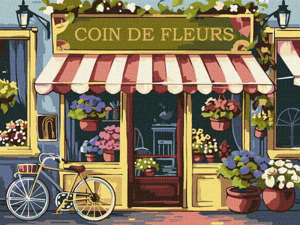 Картина по номерам Ideyka Цветочный уголок 30х40 см (KHO3648)