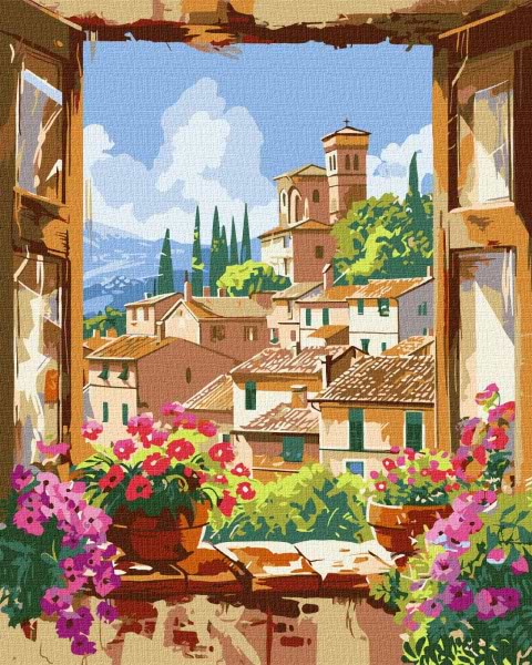 Фото - Картина по номерам Ideyka Любимая Тоскана 40х50 см (KHO6349)
