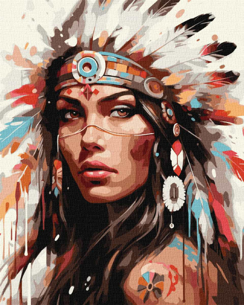 Купити Картина за номерами Ideyka Легенда племені 40х50 см (KHO8425) - Фото 1 Картина за номерами Ideyka Легенда племені 40х50 см (KHO8425) - Фото 1