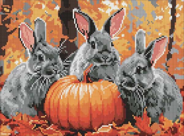 Фото - Алмазний живопис Ideyka Кролячі пригоди 30х40 см (AMO8079)