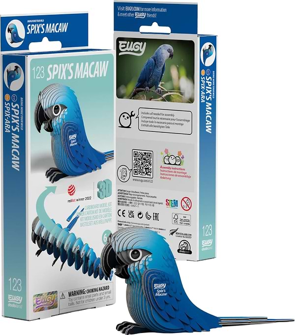 Фото - 3D пазлы EUGY Зоопарк: Малый синий ара (XEG-123)