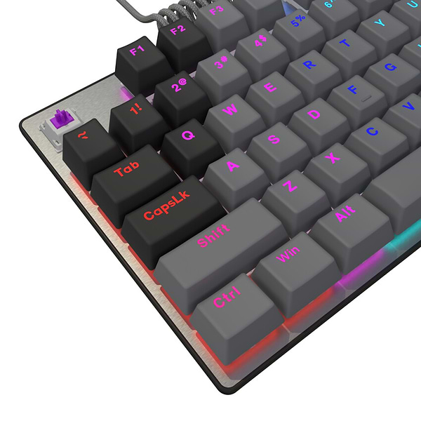 Фото - Клавиатура проводная игровая Lorgar Azar 514TKL EN/UA Mechanical RGB Black (LRG-GK514TKL-BK-UA)