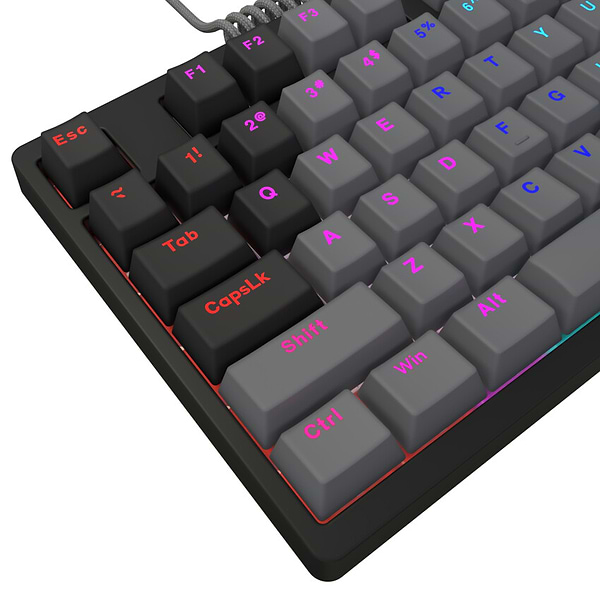 Фото - Клавиатура проводная игровая Lorgar Azar 514TKL EN/UA Mechanical RGB Black (LRG-GK514TKL-BK-UA)