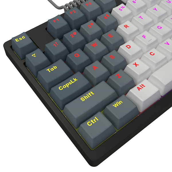 Фото - Клавиатура проводная игровая Lorgar Azar 514TKL EN/UA Mechanical RGB White (LRG-GK514TKL-WH-UA)
