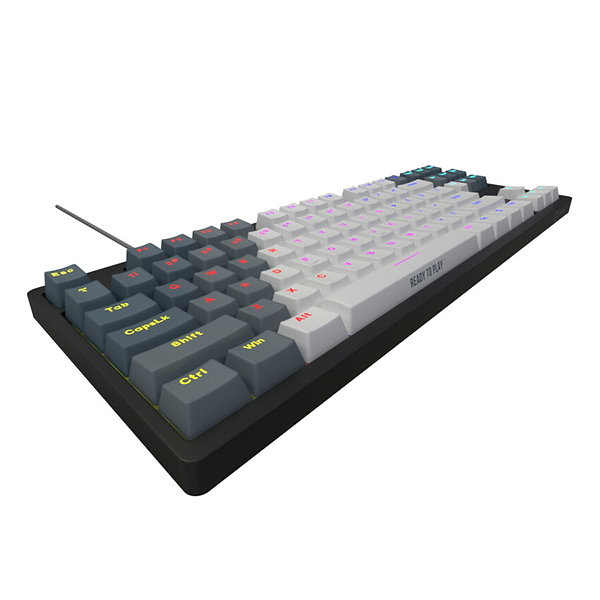 Фото - Клавиатура проводная игровая Lorgar Azar 514TKL EN/UA Mechanical RGB White (LRG-GK514TKL-WH-UA)