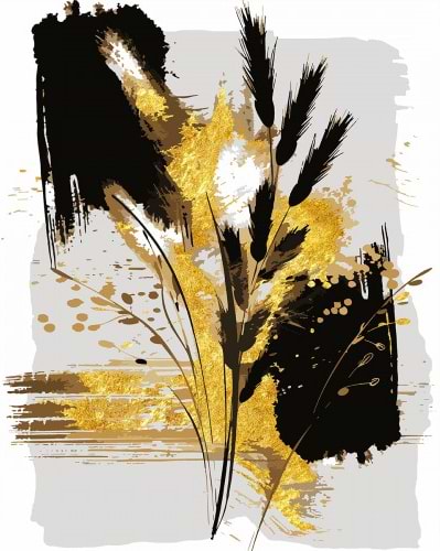 Фото - Картина по номерам Santi Колосья 40х50 см (955291)