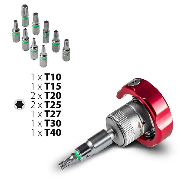 Фото - Викрутка зі змінними бітами Trotec 40 шт. Bit and Socket Wrench Set (6200001005)