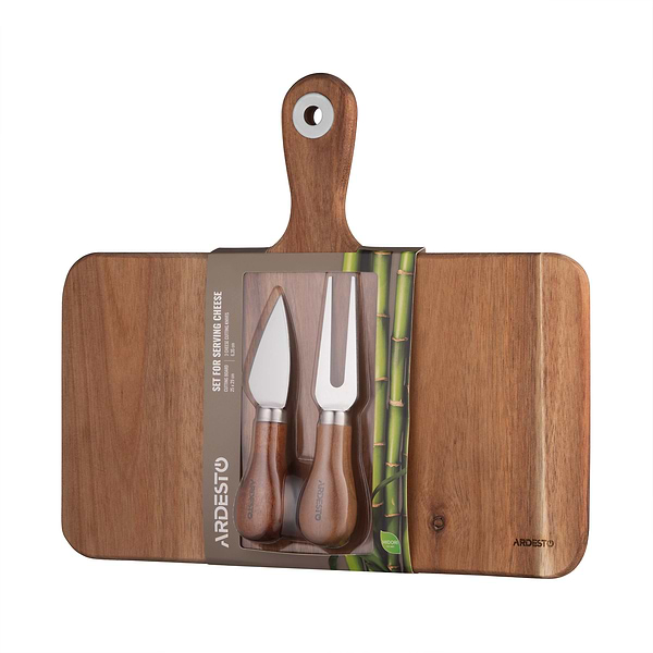 Фото - Дошка для сервірування Ardesto для подачі сиру Midori 3 пр. (AR0930)