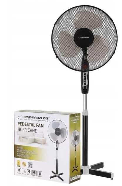 Фото - Вентилятор напольный Esperanza EHF001KE Black/Gray