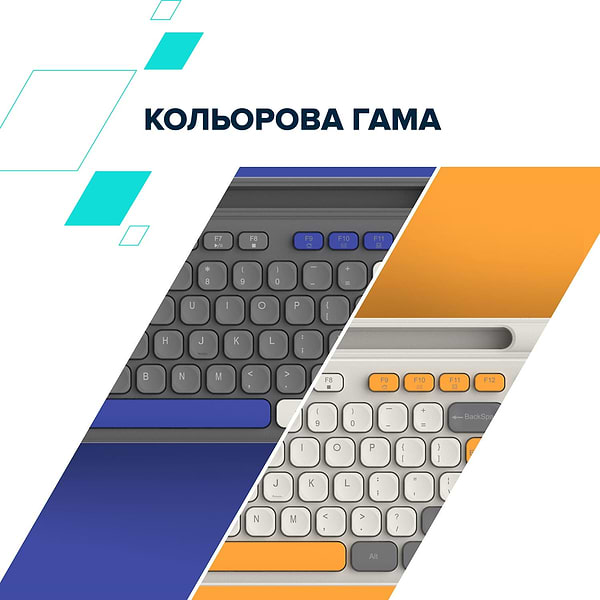 Фото - Клавіатура бездротова Canyon HKB-W03 Beige (CNS-HKBW03BG)