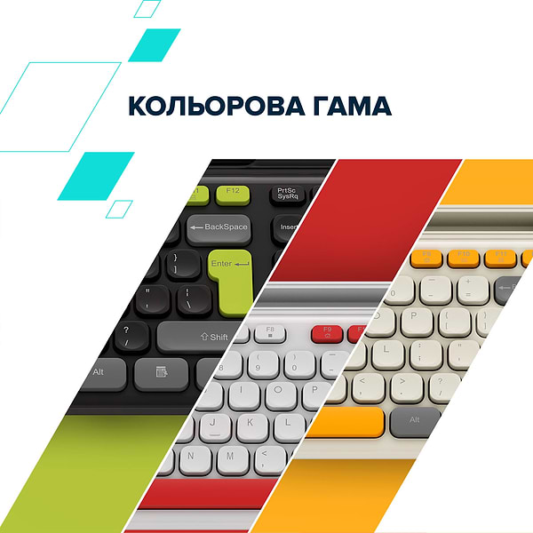 Фото - Клавіатура + миша бездротова Canyon HSET-W5 White (CNS-HSETW5WT)