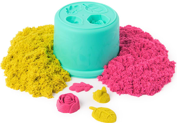 Фото - Кінетичний пісок Kinetic Sand КАЗКОВІ КВІТИ (2 кольори, 227 г, аксес.) (71677)