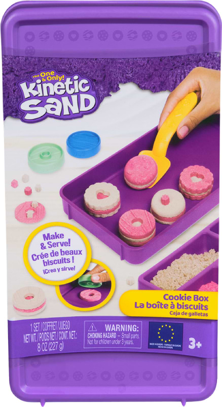 Кинетический песок Kinetic Sand ЦВЕТНОЕ ПЕЧЕНЬЕ (2 цвета, 227 г, акссес.) (71678)