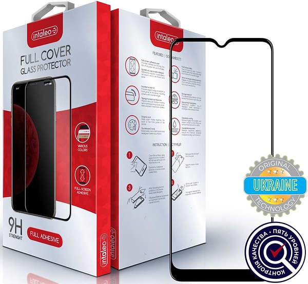 Фото - Защитное стекло для смартфона Intaleo Full Glue for Samsung A02s Black (1283126509513)