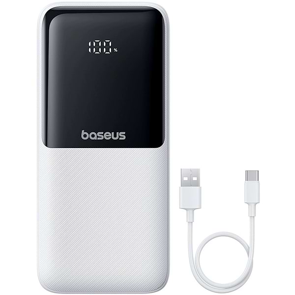 Фото - Батарея мобильная Baseus 20000mAh Lipow 22,5W PD,QC USB-A,MicroUSB,USB-C In/Out, Built-In Lightning/USB-C cable (P10079102213-00)