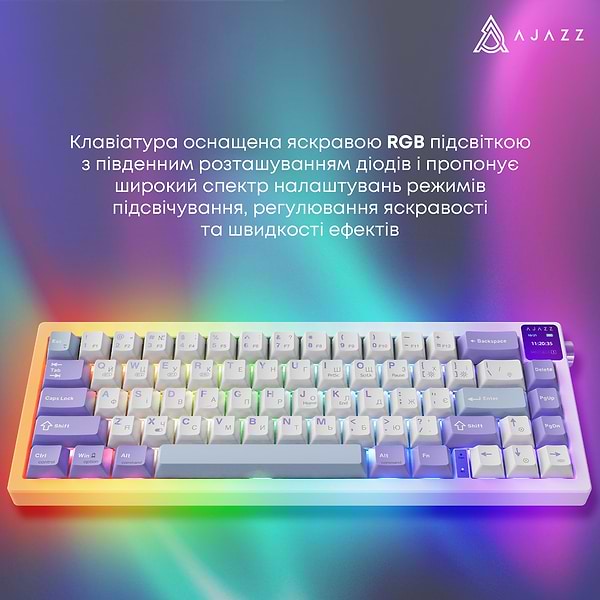 Фото - Клавиатура беспроводная игровая Ajazz AK650 Flying Fish Switch (AK650-FF-PWB)