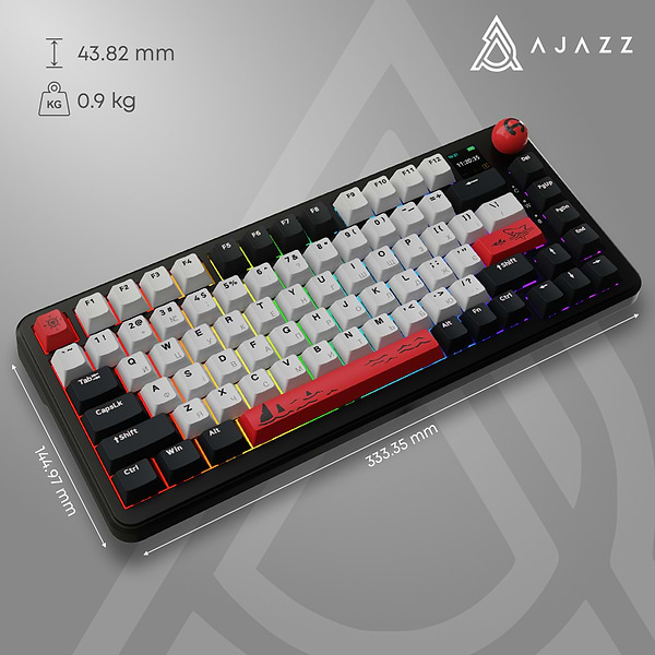 Фото - Клавіатура бездротова ігрова Ajazz AK820 MAX Avocado Switch (AK820MAX-AS-BG)