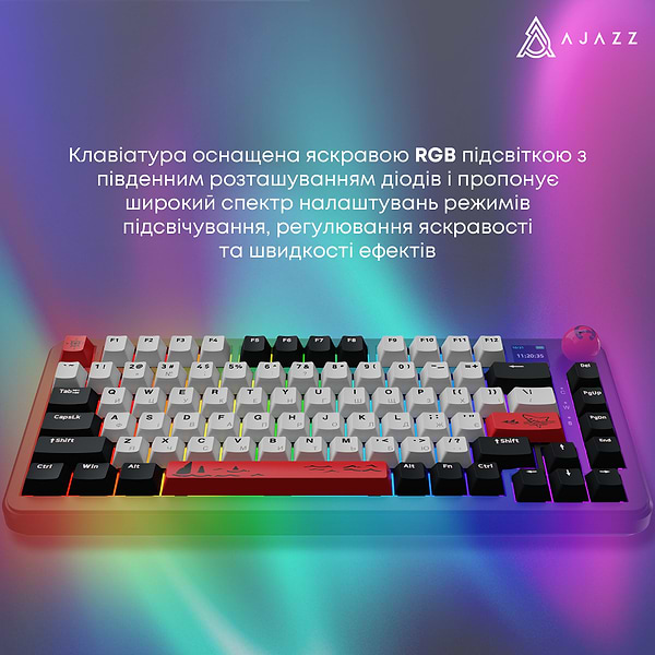 Фото - Клавіатура бездротова ігрова Ajazz AK820 MAX Avocado Switch (AK820MAX-AS-BG)