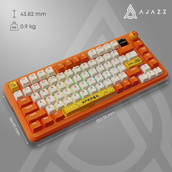 Фото - Клавіатура бездротова ігрова Ajazz AK820 MAX Avocado Switch (AK820MAX-AS-OW)
