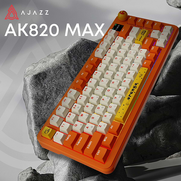 Фото - Клавіатура бездротова ігрова Ajazz AK820 MAX Avocado Switch (AK820MAX-AS-OW)