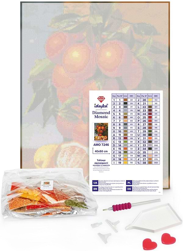 Фото - Алмазний живопис Ideyka Барвистий краєвид 40х50 см (AMO8074)