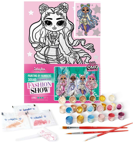 Фото - Картина за номерами Ideyka L.O.L. Surprise! O.M.G. Fashion show Missy Frost 30х40 см (KHO6273)