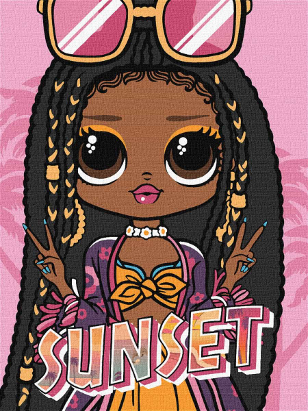 Фото - Картина по номерам Ideyka L.O.L. Surprise! O.M.G. Sunset 30х40 см (KHO6276)