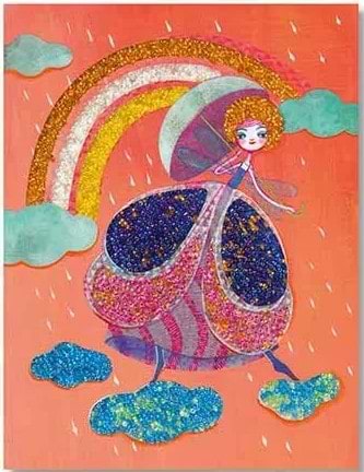 Фото - Набір для малювання блискітками Djeco "Казкова країна" (DJ09409)