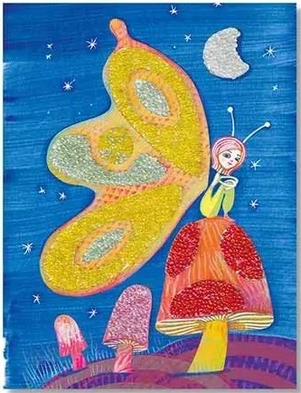 Фото - Набір для малювання блискітками Djeco "Казкова країна" (DJ09409)