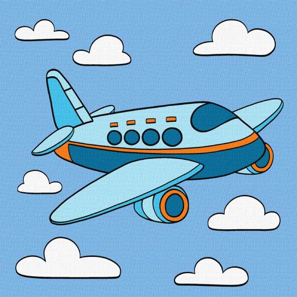 Картина по номерам Ideyka Увлекательный полет 25х25 см (KHO6109)