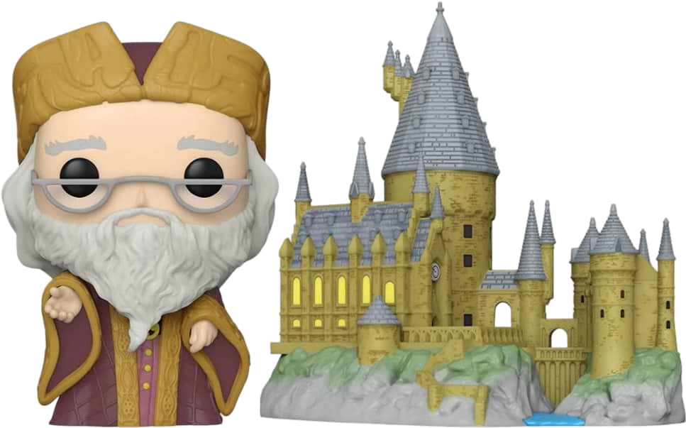 Коллекционная фигурка FUNKO POP Town: Harry Potter - Dumbledore w/Hogwarts (889698573696)