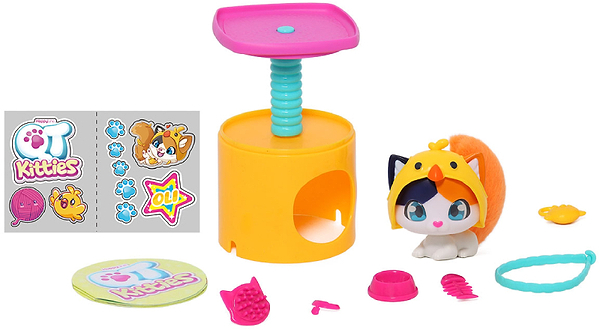 Фото - Колекційна фігурка набір QT Kitties Кошеня ОЛЛІ (фігурка, будиночок, аксесуари) (450001-1)
