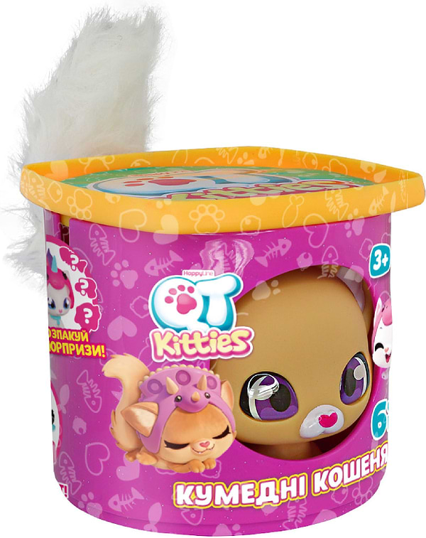 Фото - Коллекционная фигурка набор QT Kitties КОТЕНОК ДИНА (фигурка, домик, аксессуары) (450001-3)