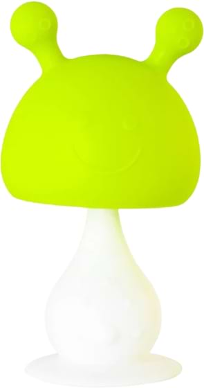 Прорезыватель Baby Team погремушка Весельчак (4037_зеленый)