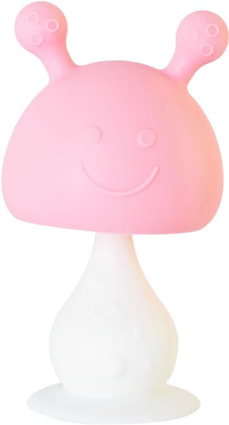 Прорезыватель Baby Team погремушка Весельчак (4037_розовый)