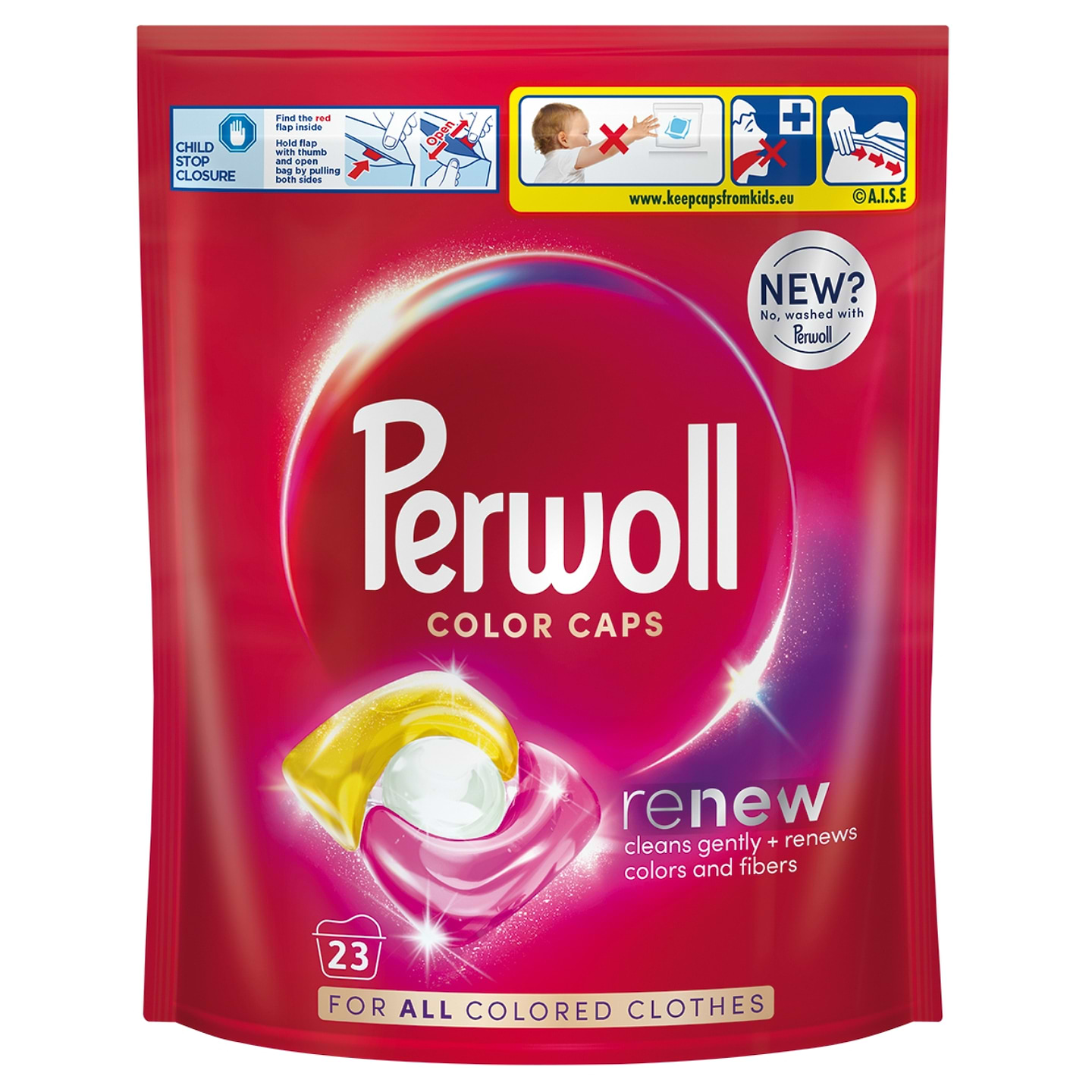 Капсулы для стирки Perwoll д/цветных вещей 23 шт - Фото 1