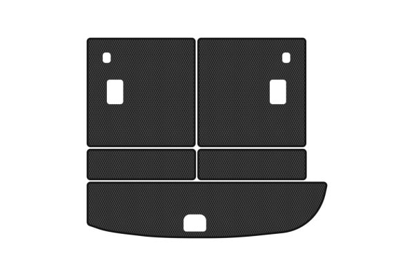 Фото - EVA коврик в багажник авто EVAtech для Santa FE (CM) 7 seats Hyundai 2006-2010 2 поколение SUV Korea (HY33307BE5RBB)