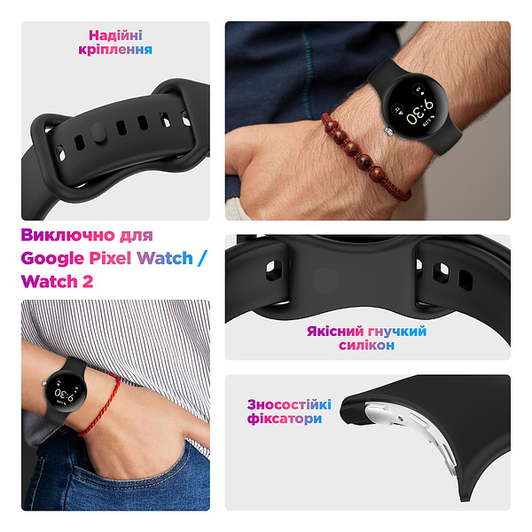 Фото - Ремешок для смарт-часов ArmorStandart for Google Pixel Watch / Watch 2 / Watch 3 / Watch 4 41 mm Red (ARM75437)