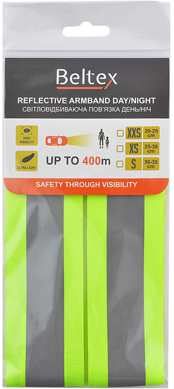 Фото - Світловідбивна стрічка Beltex XXS 20-25 см Yellow (BX70500)