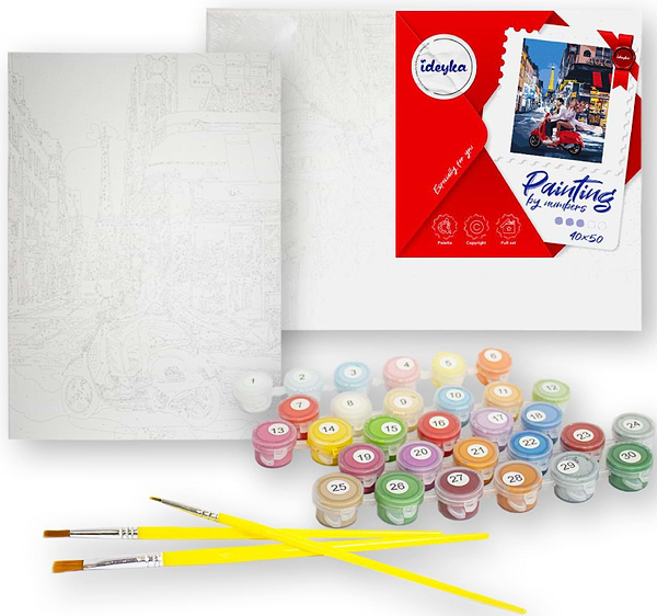 Фото - Картина по номерам Ideyka Грациозная пантера с красками металлик 40х50 см (KHO6619)