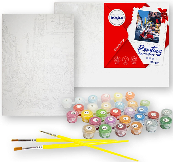 Фото - Картина за номерами Ideyka Будиночок посеред гір 40х50 см (KHO6339)