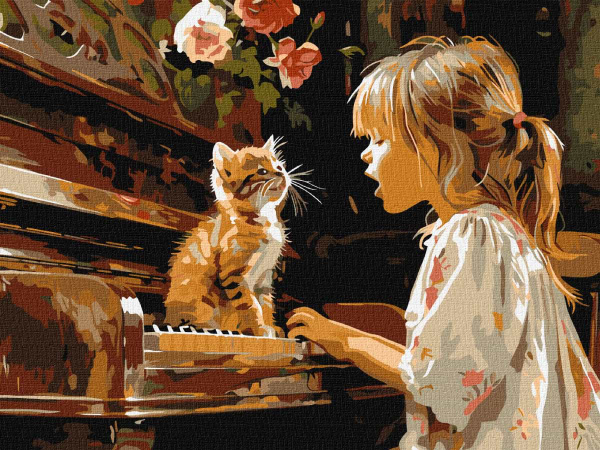 Картина по номерам Ideyka Поющий дуэт 30х40 см (KHO8470)