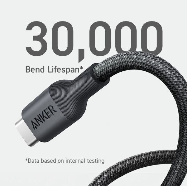 Фото - Кабель синхронізації даних Anker 544 USB-C to USB-C - 0.9m 140W Bio-Nylon Black (A80F5H11)