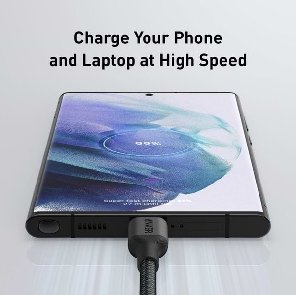 Фото - Кабель синхронізації даних Anker 544 USB-C to USB-C - 0.9m 140W Bio-Nylon Black (A80F5H11)